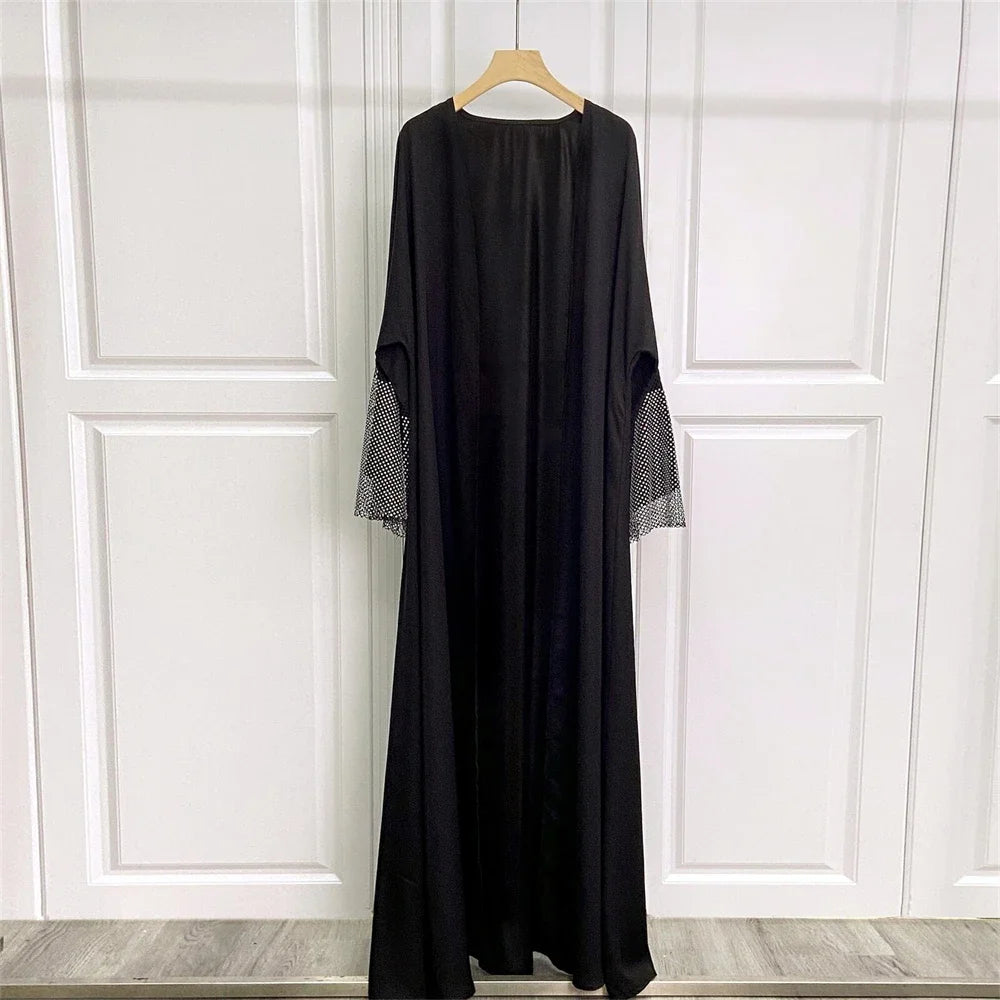 Eid Djellaba Ramadan Abayas for Women Modest Muslim Dress Dubai Open Abaya Kimono Jalabiya Kebaya Caftan Marocain Femme Robe New