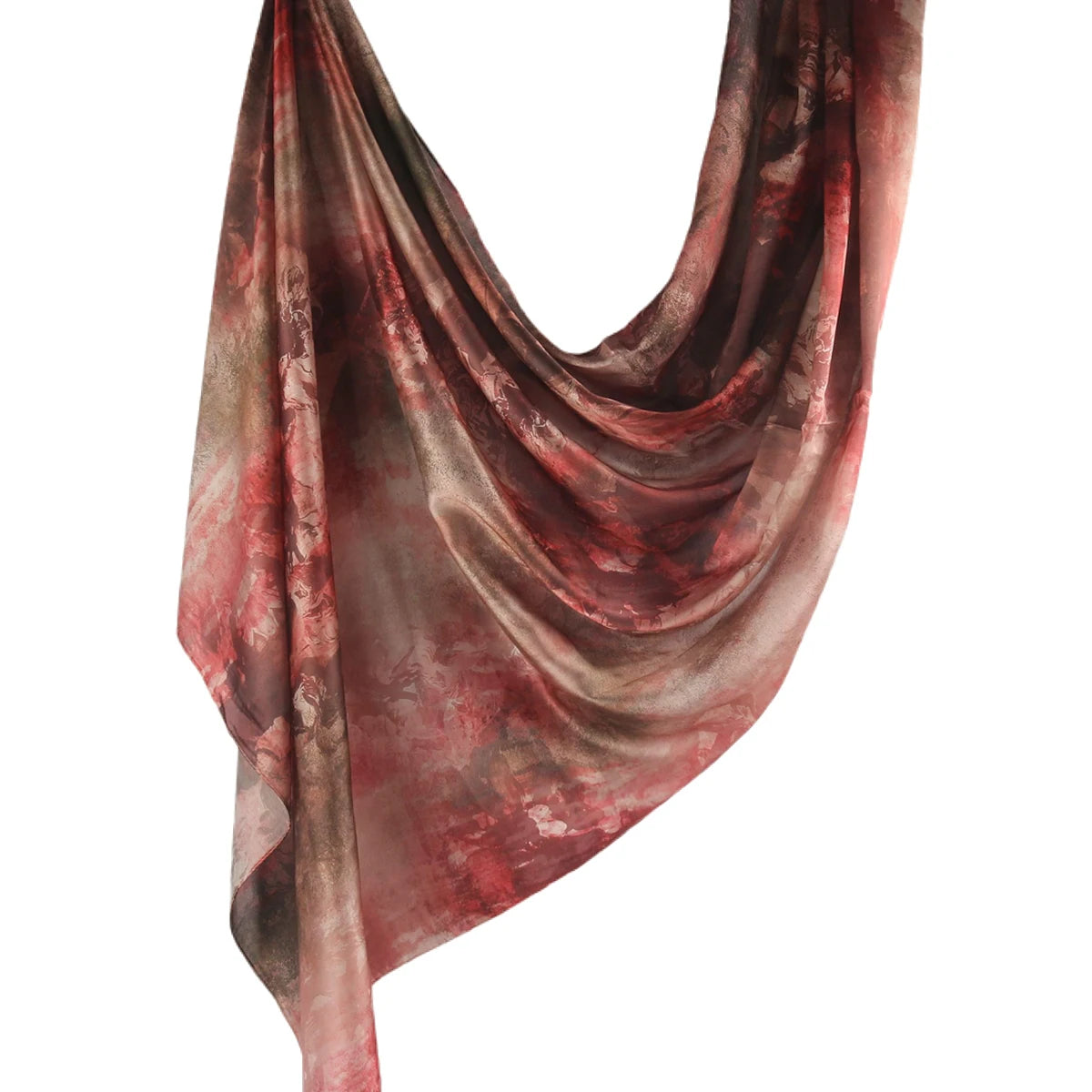 180*85cm Premium Ombre Marble Water Print Shawl Hijab Scarves Muslim Ethnic Woman Chiffon Silk Bandanas Printed Hijabs