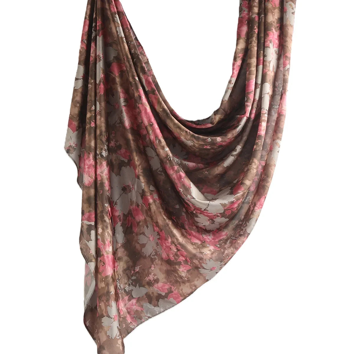 180*85cm Premium Ombre Marble Water Print Shawl Hijab Scarves Muslim Ethnic Woman Chiffon Silk Bandanas Printed Hijabs