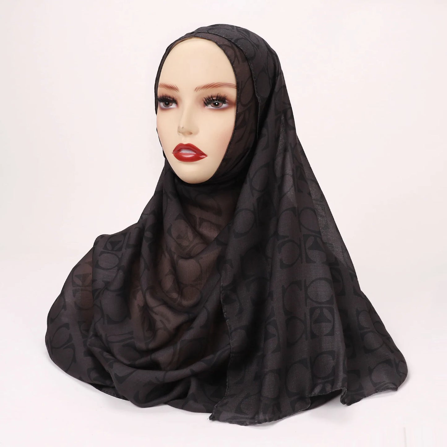 1Pcs Watercolor Print Lady Hijab Women Bohemian Soft Islam Ramadan Muslim Hijabs Foulard Femme Shawl Wrap Scarf Headscarf