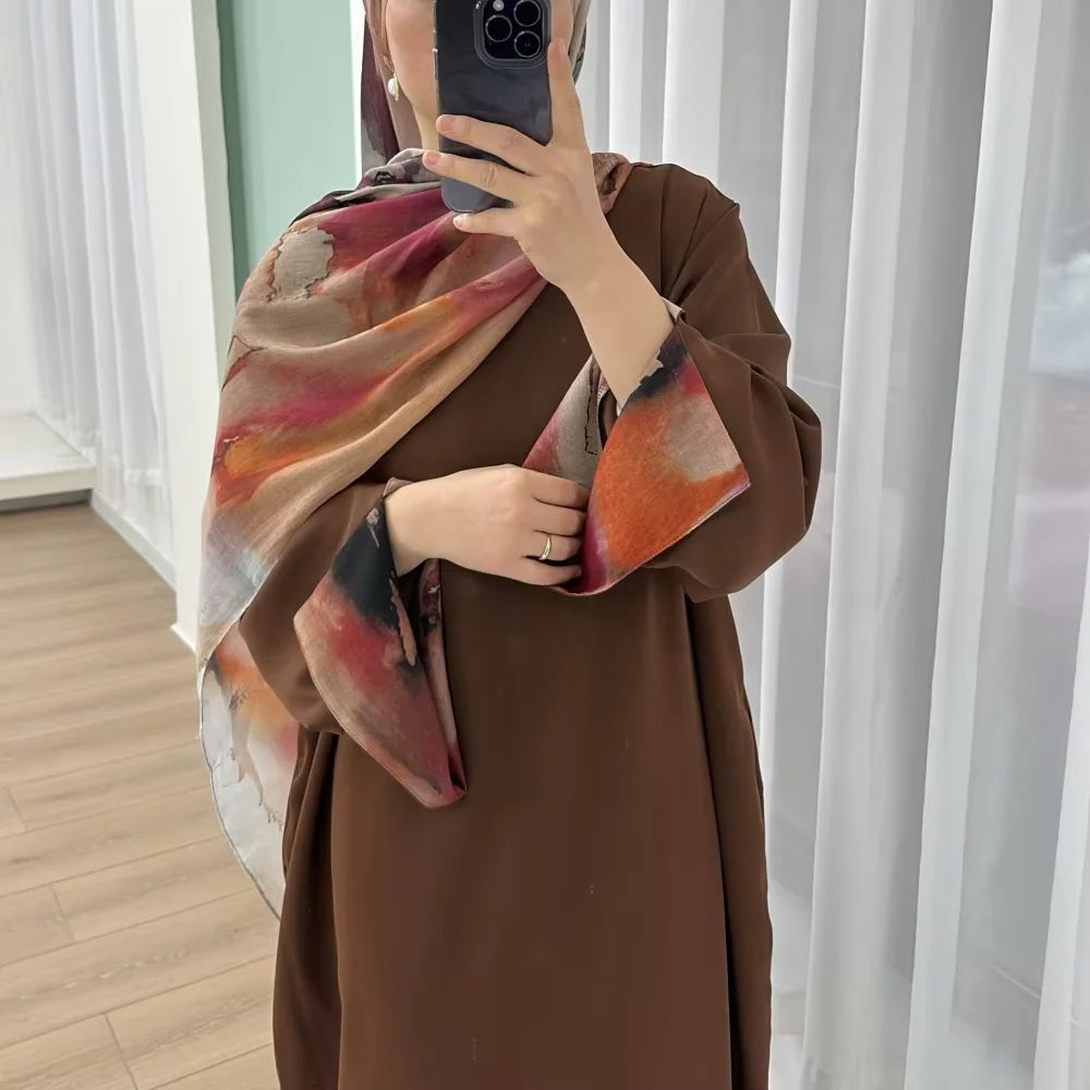 Middle East Abayas Turkey Kaftan Women Muslim Hijab Dress Ramadan Fashion Islam Clothing Eid Djellaba Morocco Caftan Femme Robe