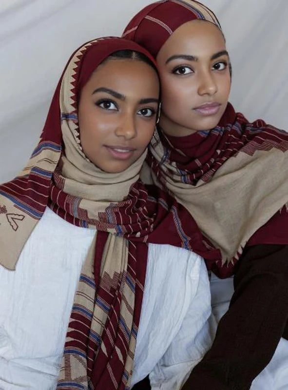 1Pcs Watercolor Print Lady Hijab Women Bohemian Soft Islam Ramadan Muslim Hijabs Foulard Femme Shawl Wrap Scarf Headscarf