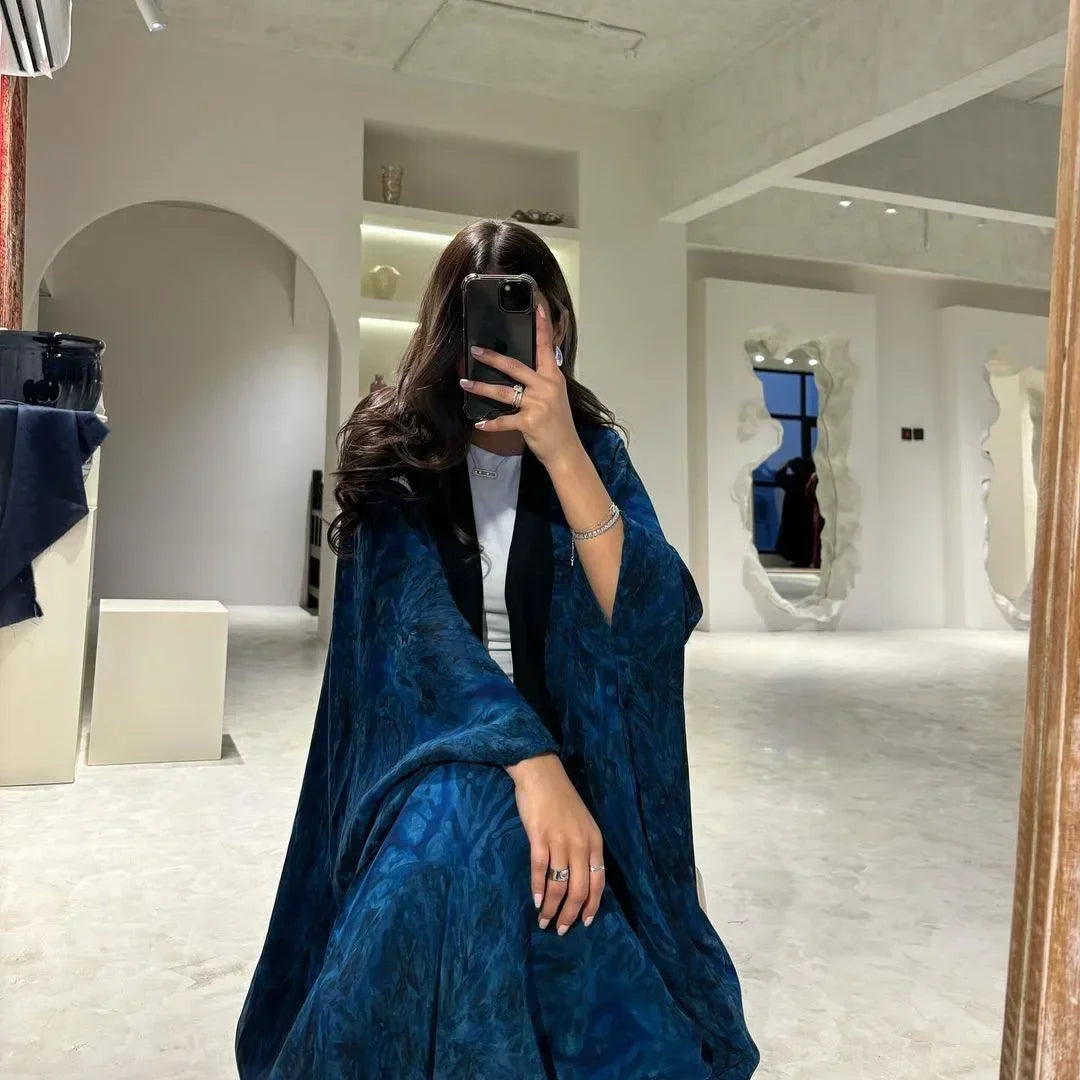 Eid Djellaba Ramadan Abayas for Women Modest Muslim Dress Dubai Open Abaya Kimono Jalabiya Kebaya Caftan Marocain Femme Robe New