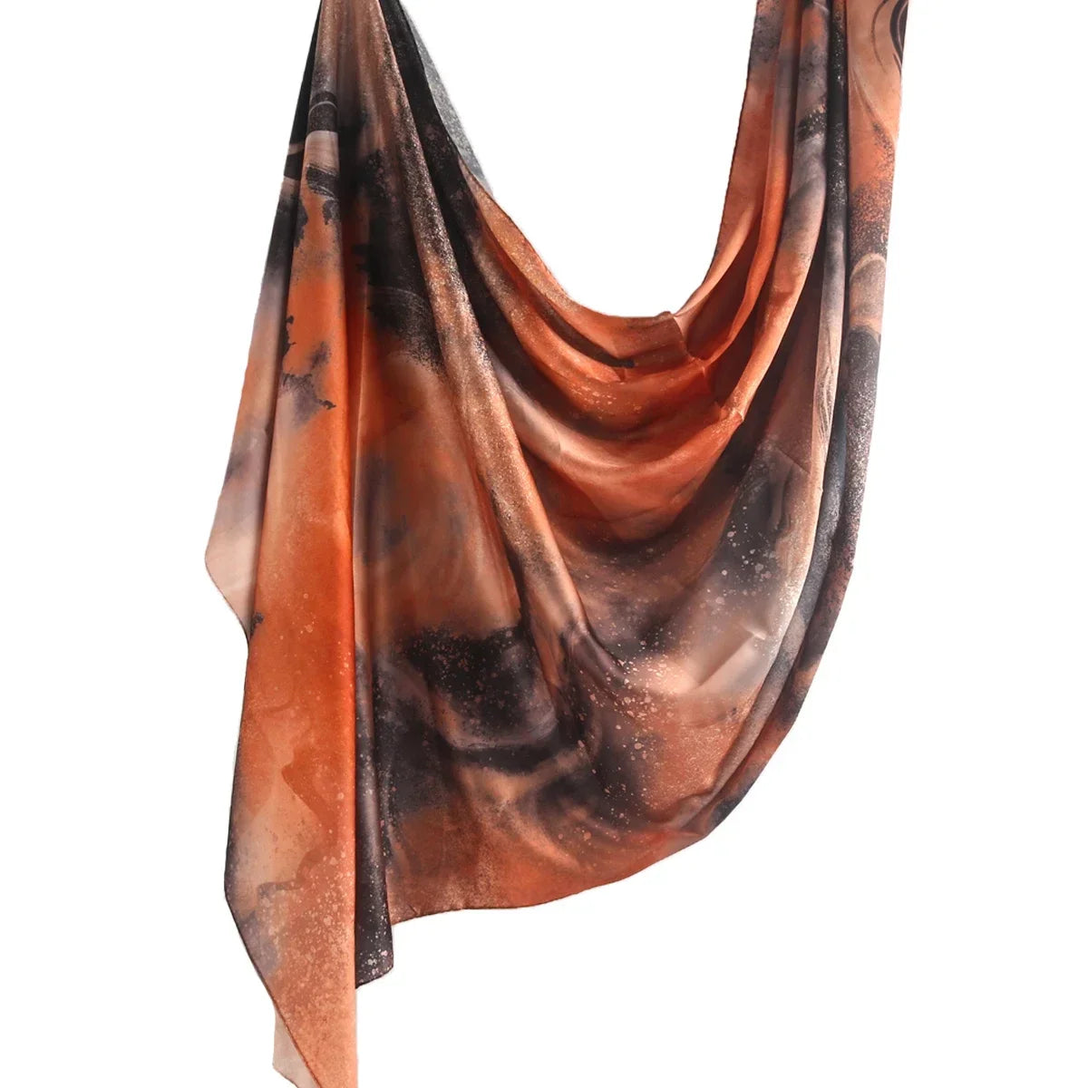 180*85cm Premium Ombre Marble Water Print Shawl Hijab Scarves Muslim Ethnic Woman Chiffon Silk Bandanas Printed Hijabs