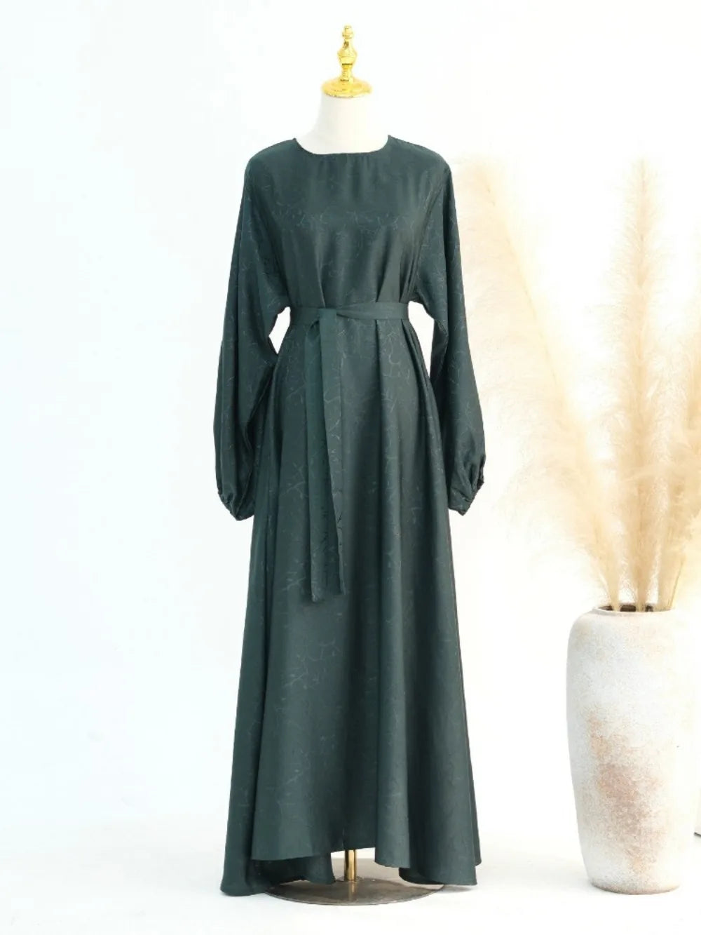 Eid Floral Print Muslim Abaya Dress Women Ramadan Satin Party Dresses Dubai Arab Moroccon Kaftan Gown Robe Vestido Caftan 2025