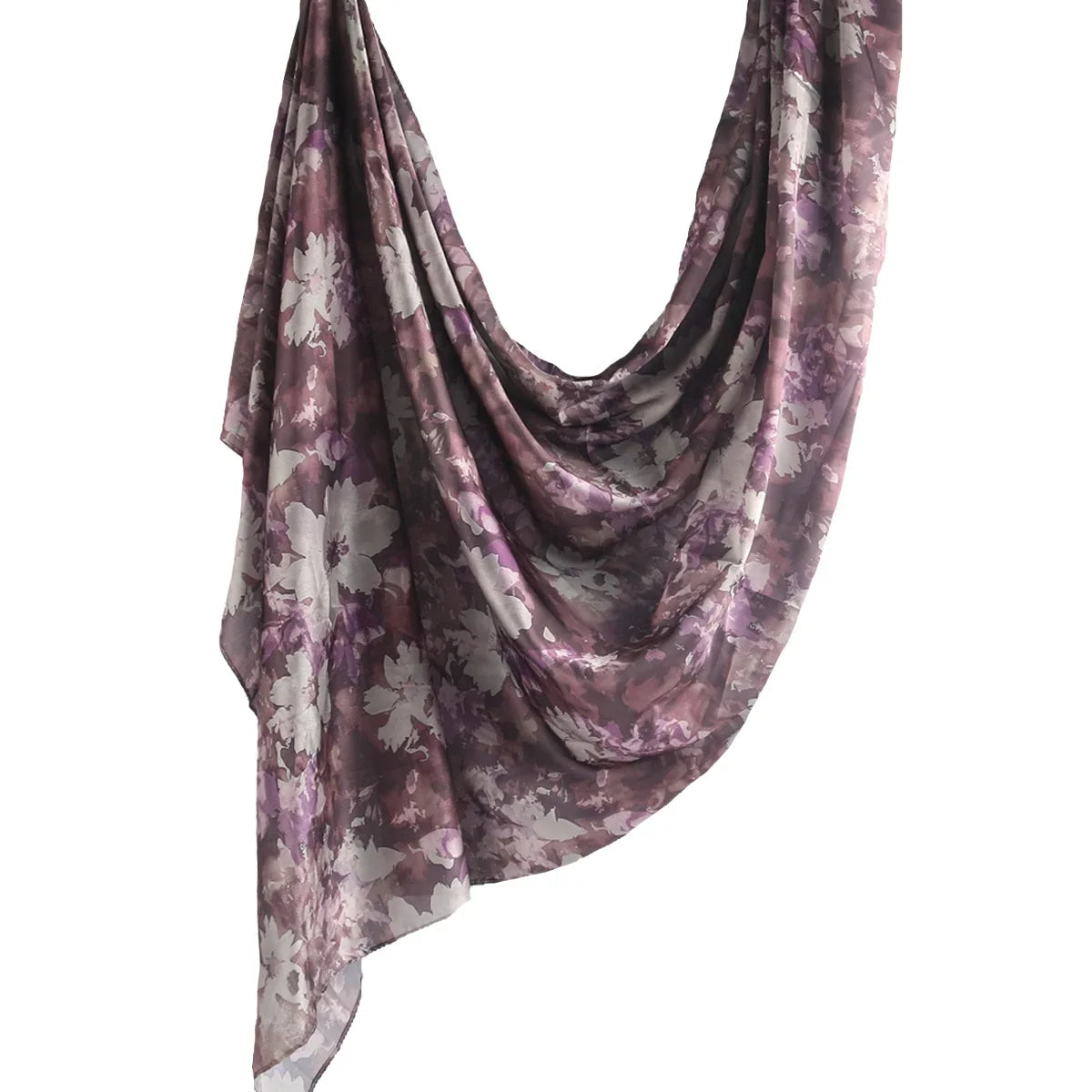 180*85cm Premium Ombre Marble Water Print Shawl Hijab Scarves Muslim Ethnic Woman Chiffon Silk Bandanas Printed Hijabs