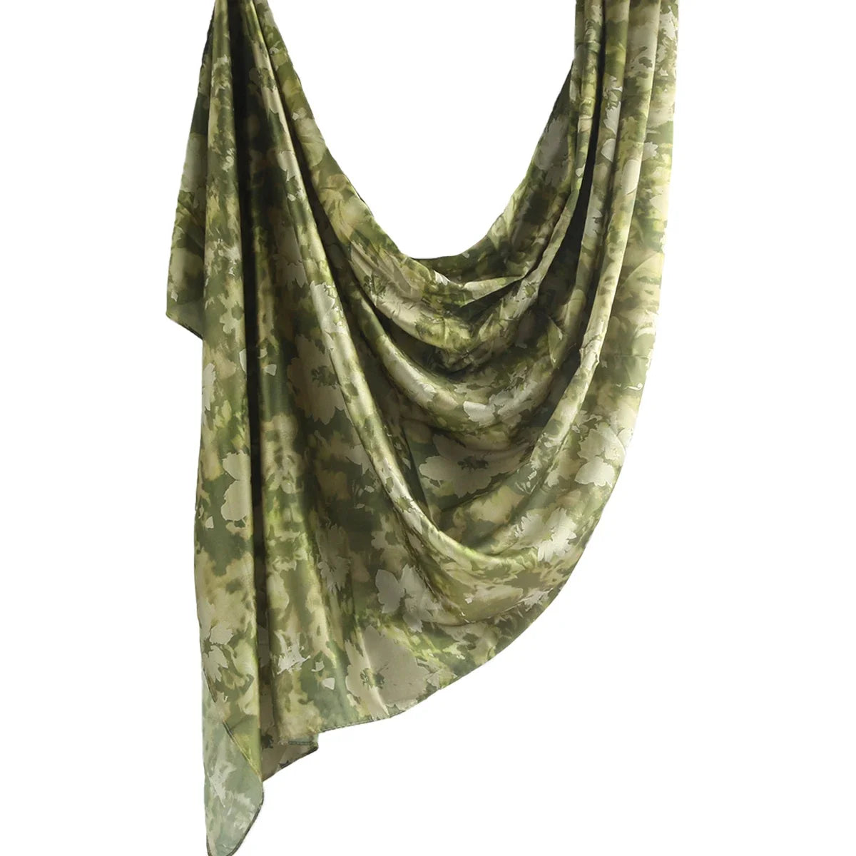 180*85cm Premium Ombre Marble Water Print Shawl Hijab Scarves Muslim Ethnic Woman Chiffon Silk Bandanas Printed Hijabs