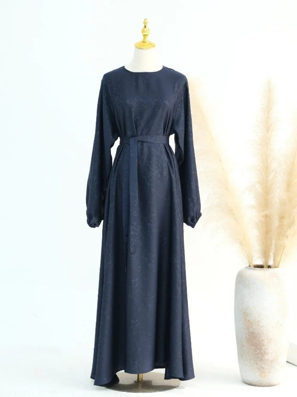 Eid Floral Print Muslim Abaya Dress Women Ramadan Satin Party Dresses Dubai Arab Moroccon Kaftan Gown Robe Vestido Caftan 2025