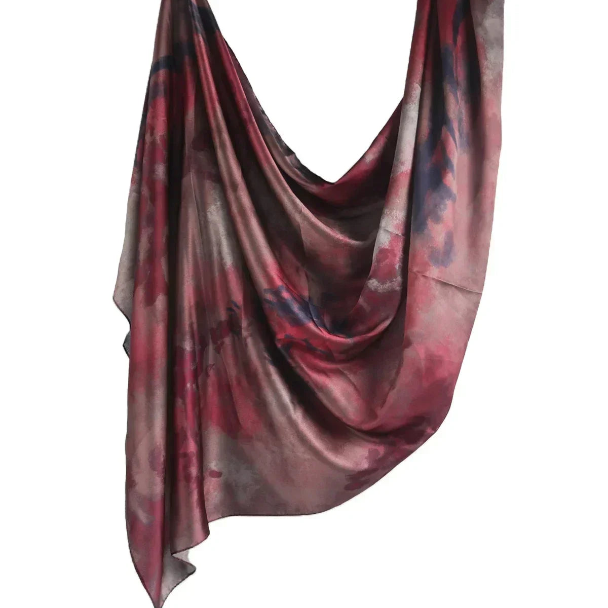 180*85cm Premium Ombre Marble Water Print Shawl Hijab Scarves Muslim Ethnic Woman Chiffon Silk Bandanas Printed Hijabs