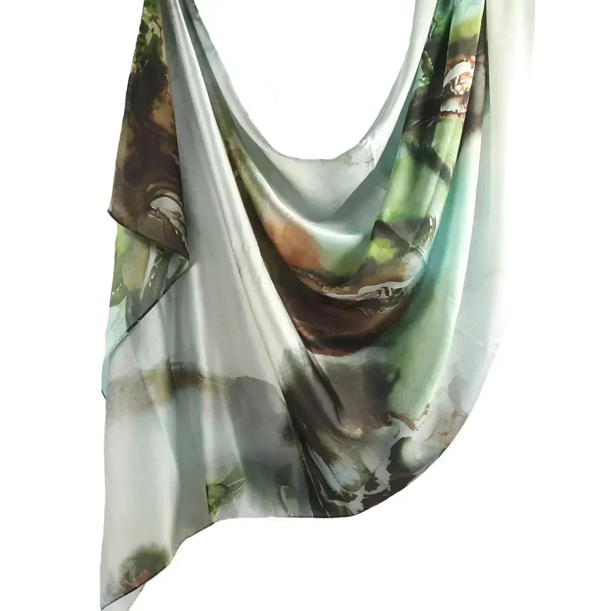 180*85cm Premium Ombre Marble Water Print Shawl Hijab Scarves Muslim Ethnic Woman Chiffon Silk Bandanas Printed Hijabs