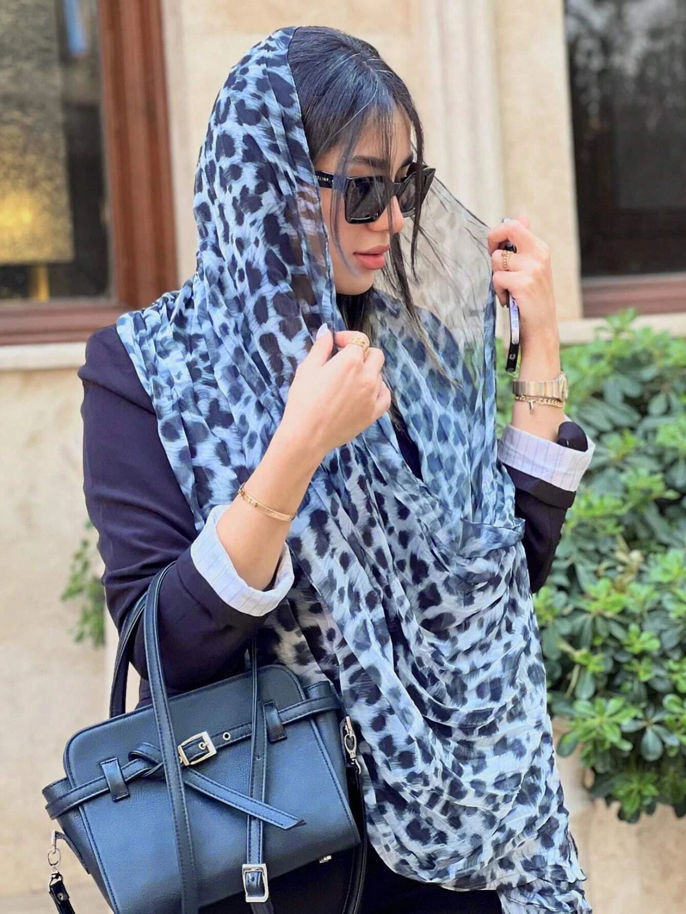 1PC Women's Scarves Bohemian Leopard Print Hijab Scarf Muslim Wrap Shawl Thin Lightweight And Breathable Suitable For Daily Wear