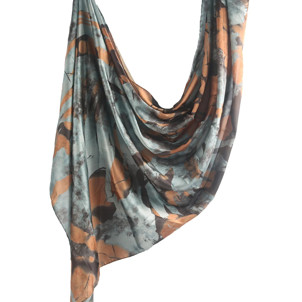 180*85cm Premium Ombre Marble Water Print Shawl Hijab Scarves Muslim Ethnic Woman Chiffon Silk Bandanas Printed Hijabs