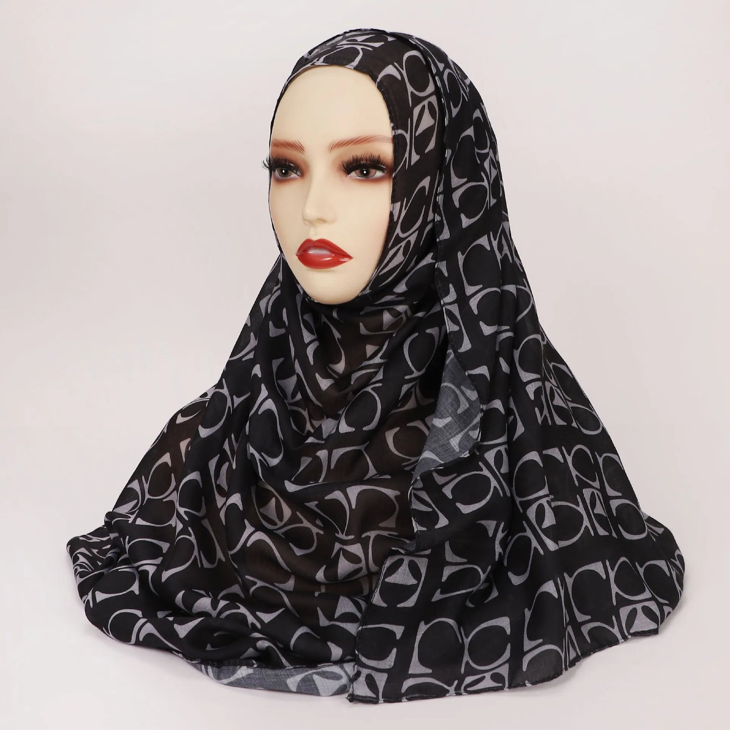 1Pcs Watercolor Print Lady Hijab Women Bohemian Soft Islam Ramadan Muslim Hijabs Foulard Femme Shawl Wrap Scarf Headscarf