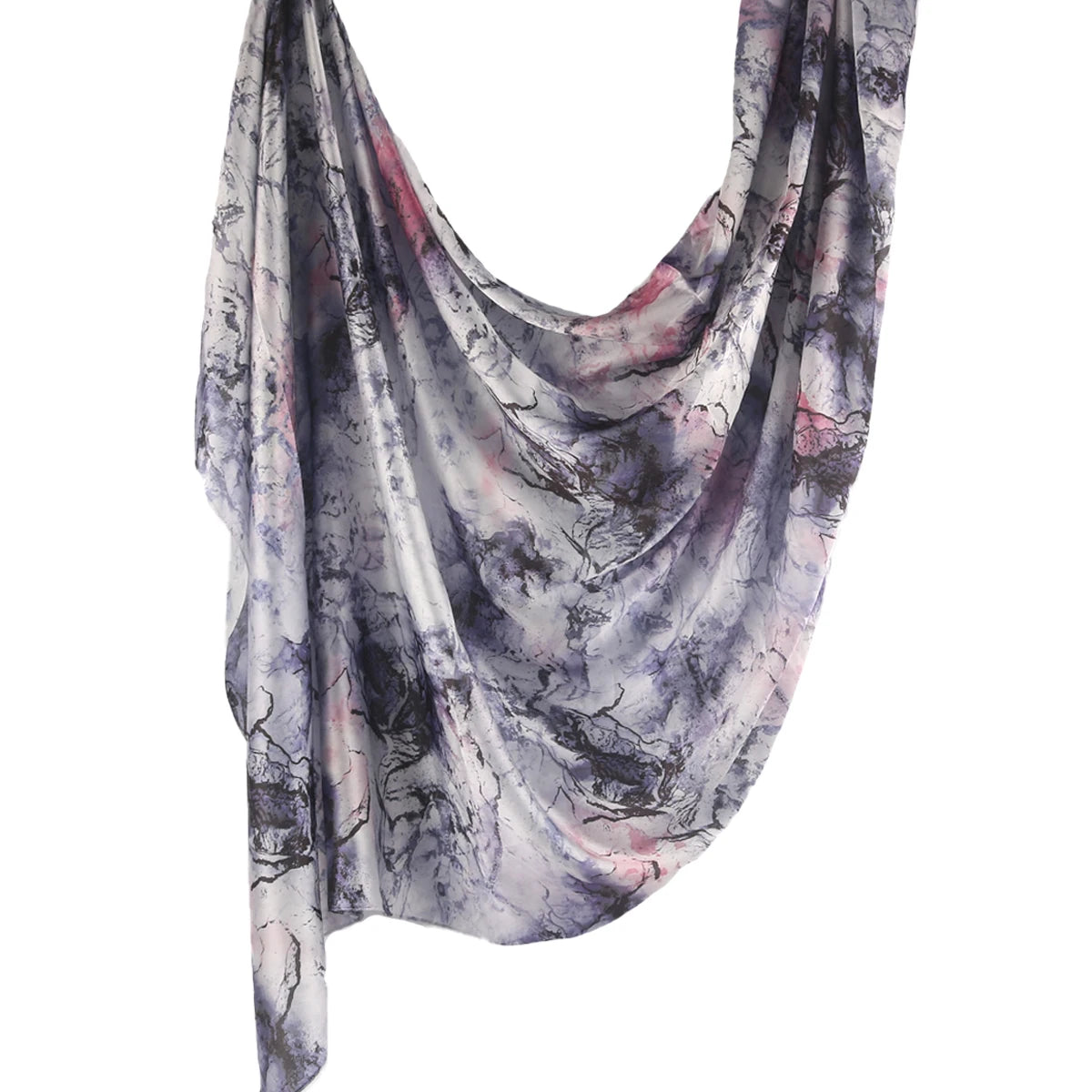 180*85cm Premium Ombre Marble Water Print Shawl Hijab Scarves Muslim Ethnic Woman Chiffon Silk Bandanas Printed Hijabs