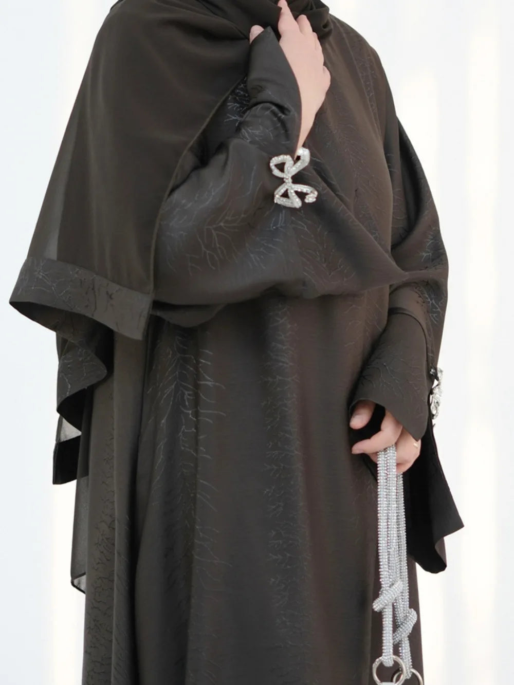 Eid Muslim Abaya for Women Bow Dresses Jalabiya Vestidos Split Sleeve Ramadan Morocco Dubai Long Robe Party Islam Kaftan 2025
