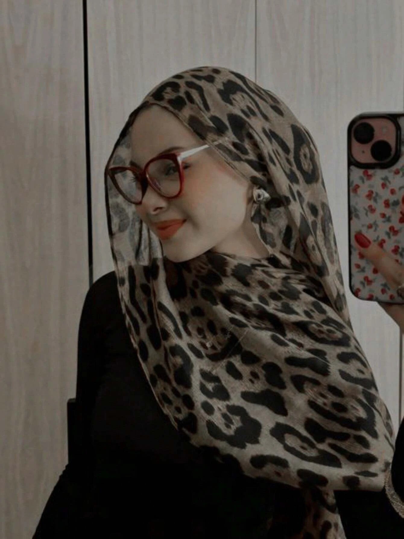 1PC Women's Scarves Bohemian Leopard Print Hijab Scarf Muslim Wrap Shawl Thin Lightweight And Breathable Suitable For Daily Wear