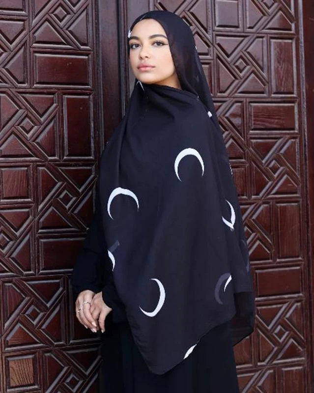 1Pcs Watercolor Print Lady Hijab Women Bohemian Soft Islam Ramadan Muslim Hijabs Foulard Femme Shawl Wrap Scarf Headscarf