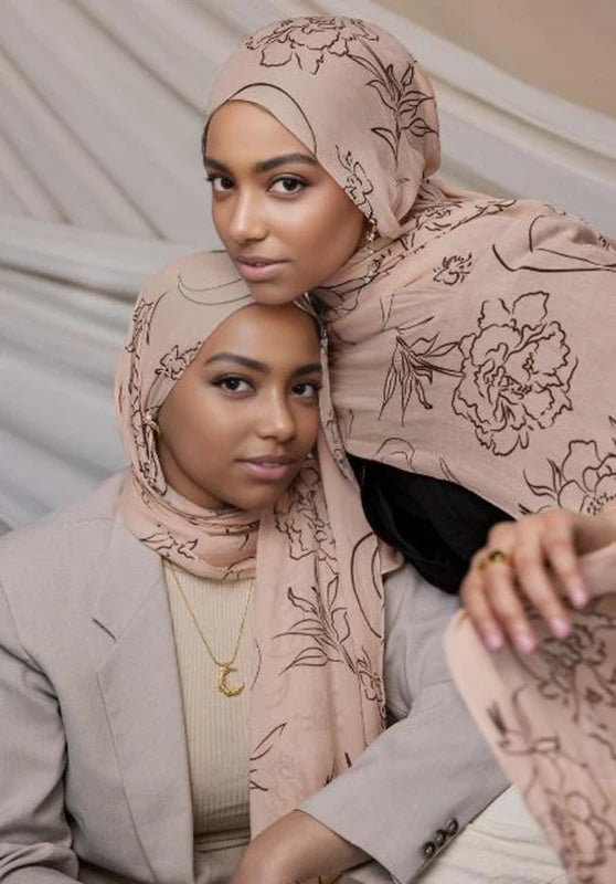 1Pcs Watercolor Print Lady Hijab Women Bohemian Soft Islam Ramadan Muslim Hijabs Foulard Femme Shawl Wrap Scarf Headscarf