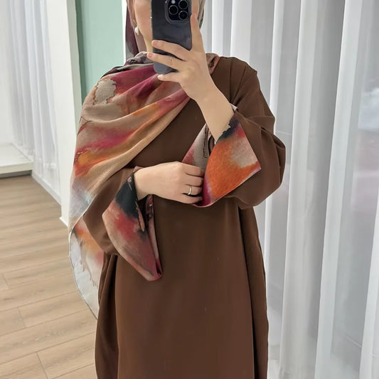 Middle East Abayas Turkey Kaftan Women Muslim Hijab Dress Ramadan Fashion Islam Clothing Eid Djellaba Morocco Caftan Femme Robe