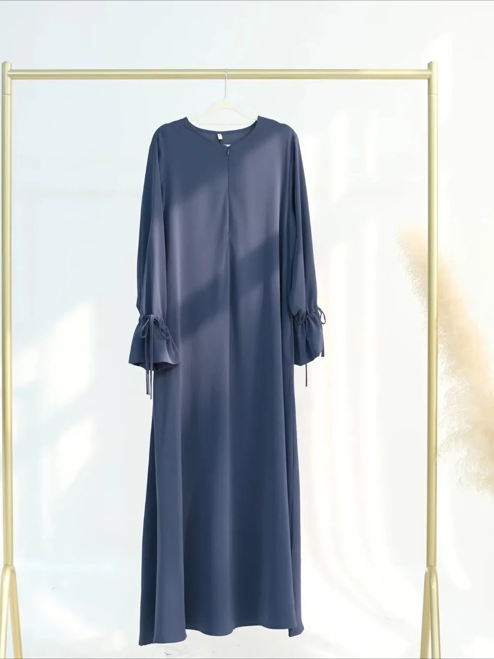 Eid Muslim Dress for Women Abaya Bow Jalabiya Ramadan Lace Up Vestidos Largos Islam Arab Long Robe Morocco Dubai Kaftan 2025