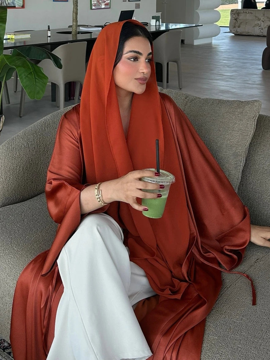 Muslim Open Abaya Women Modest Dresses Arab Cardigan Long Robe Morocco Dubai Abayas Kaftan Islam Eid Ramadan Jalabiya Vestidos