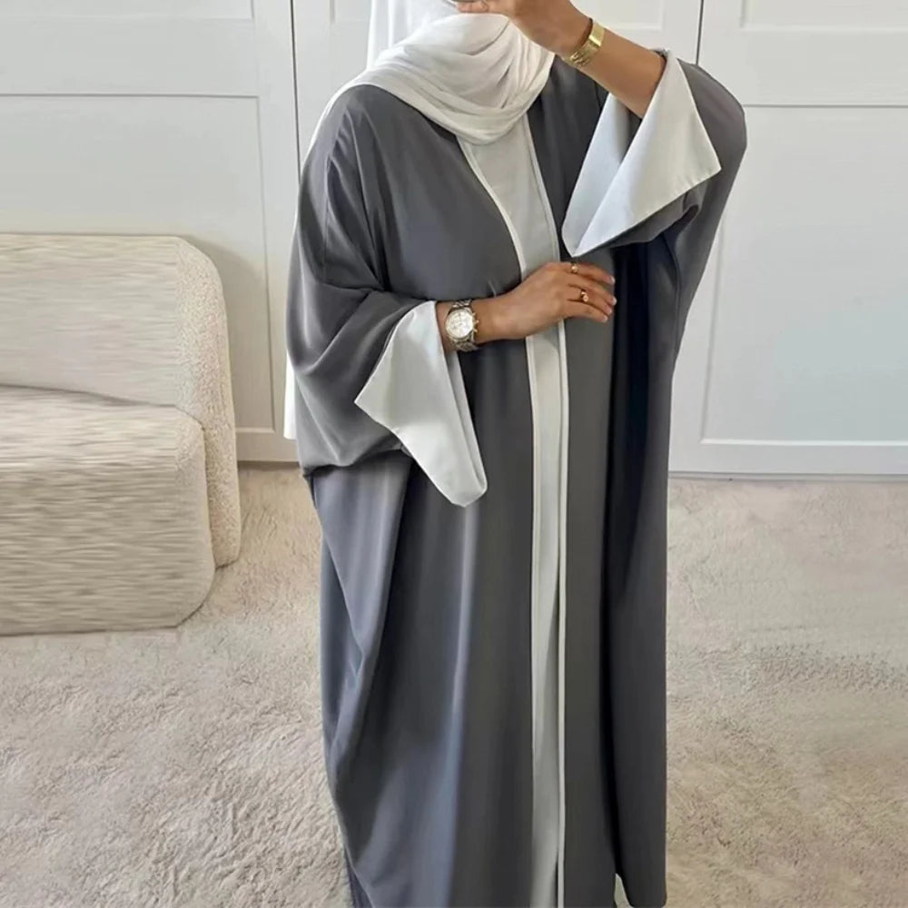 Modest Open Abaya Kimono Kaftan Dubai Islam Muslim Dress Abayas Caftan Marocain Qatar Oman Turkey Clothing For Women Robe Femme
