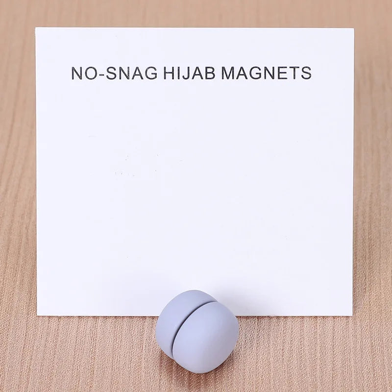 WLP Fashion Matte Silk Scarf Magnetic Brooch Hijab Round Clips for Women Shawl Muslim Strong Magnetic Button Turban Accessories
