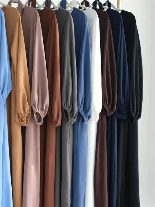 Ramadan Abayas Muslim Arabic Modest Dress Prayer Clothes For Women Abaya Dubai Turkey Islam Kaftan Robe Femme Musulmane Vestidos