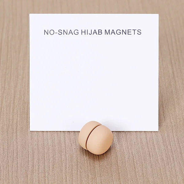 WLP Fashion Matte Silk Scarf Magnetic Brooch Hijab Round Clips for Women Shawl Muslim Strong Magnetic Button Turban Accessories