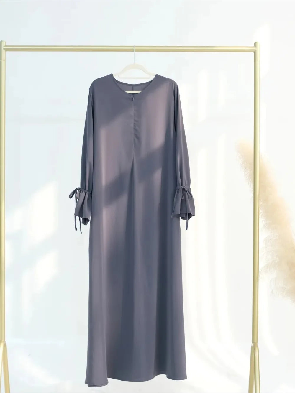Eid Muslim Dress for Women Abaya Bow Jalabiya Ramadan Lace Up Vestidos Largos Islam Arab Long Robe Morocco Dubai Kaftan 2025