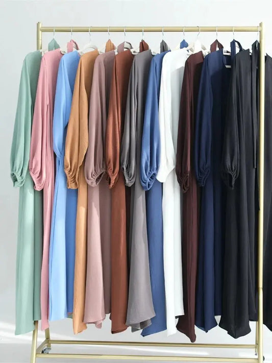 Ramadan Abayas Muslim Arabic Modest Dress Prayer Clothes For Women Abaya Dubai Turkey Islam Kaftan Robe Femme Musulmane Vestidos