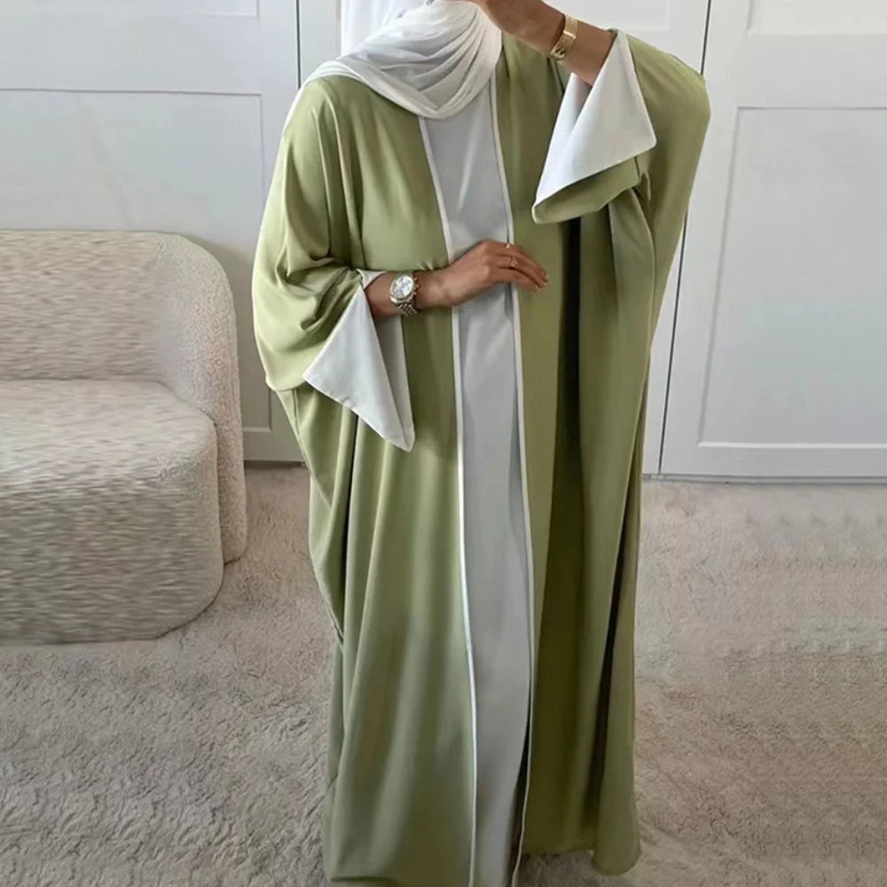 Modest Open Abaya Kimono Kaftan Dubai Islam Muslim Dress Abayas Caftan Marocain Qatar Oman Turkey Clothing For Women Robe Femme