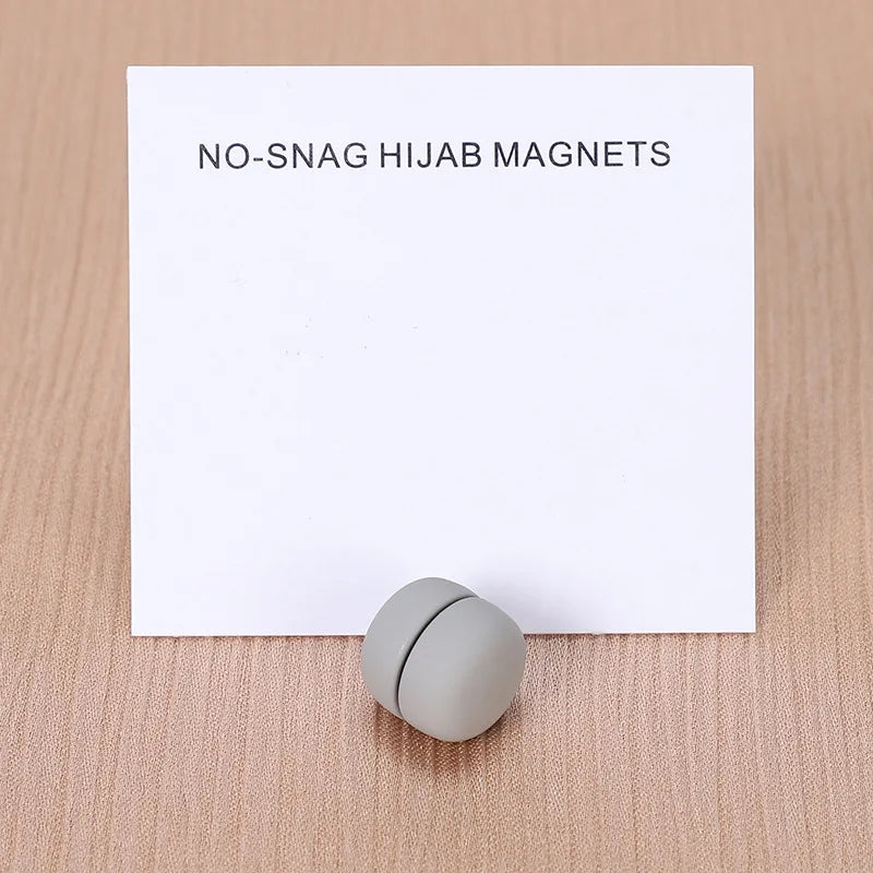 WLP Fashion Matte Silk Scarf Magnetic Brooch Hijab Round Clips for Women Shawl Muslim Strong Magnetic Button Turban Accessories