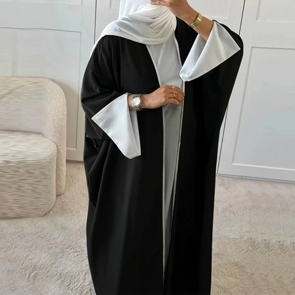Modest Open Abaya Kimono Kaftan Dubai Islam Muslim Dress Abayas Caftan Marocain Qatar Oman Turkey Clothing For Women Robe Femme