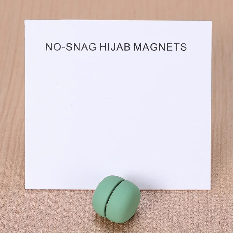 WLP Fashion Matte Silk Scarf Magnetic Brooch Hijab Round Clips for Women Shawl Muslim Strong Magnetic Button Turban Accessories